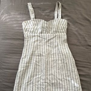 Forever 21 White Striped Mini Dress